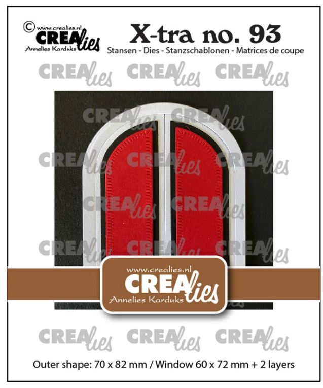 Crealies • Xtra Boograam met Luikjes (CLXTRA93) *