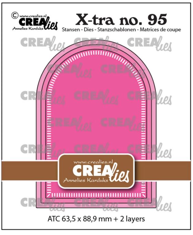 Crealies • Xtra ATC Boog met Kleine Streepjes (CLXTRA95) *