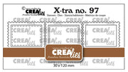 Crealies • Xtra 3 Postzegels Op Een Rij Horizontaal (CLXTRA97) *