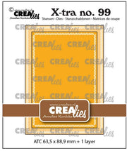 Crealies • X-Tra Snijmallen ATC Met Kleine Schuine Streepjes (CLXTRA99) *