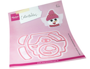 Marianne Design • Collectable Bagtopper Snowman by Marleen COL1557 *