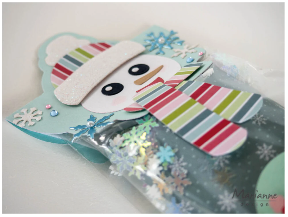 Marianne Design • Collectable Bagtopper Snowman by Marleen COL1557 *