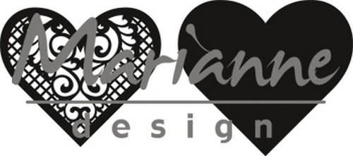 Marianne Design -  Craftable - Lace heart (CR1428)  (AFGEPRIJSD)