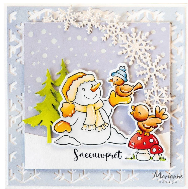 Marianne Design • Craftable Background Ice Crystals CR1677 *