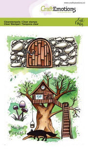CraftEmotions clearstamps A6 - Magic Forest 1 Carla Creaties (130501/1671) (AFGEPRIJSD)