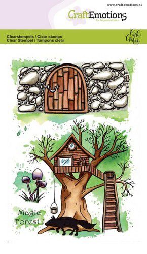 CraftEmotions clearstamps A6 - Magic Forest 1 Carla Creaties (130501/1671) (AFGEPRIJSD)