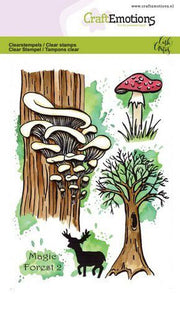 CraftEmotions clearstamps A6 - Magic Forest 2 Carla Creaties (130501/1672) (AFGEPRIJSD)