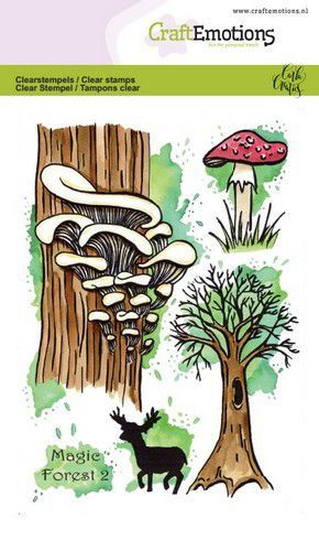 CraftEmotions clearstamps A6 - Magic Forest 2 Carla Creaties (130501/1672) (AFGEPRIJSD)