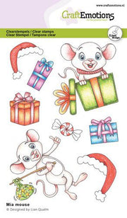 CraftEmotions clearstamps A6 Mia muis Lian Qualm (130501/2716)
