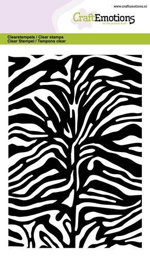 CraftEmotions clearstamps A6 - tijger-zebra print GB (130501/1313)  (AFGEPRIJSD)