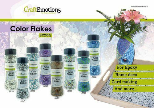CraftEmotions Color Flakes - Graniet Violet Paint flakes 90gr (802500/0040)