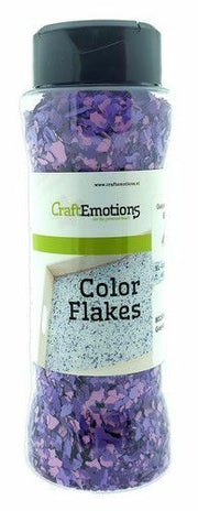 CraftEmotions Color Flakes - Graniet Violet Paint flakes 90gr (802500/0040)