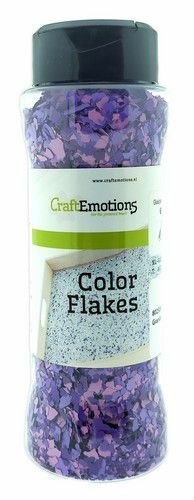 CraftEmotions Color Flakes - Graniet Violet Paint flakes 90gr (802500/0040)