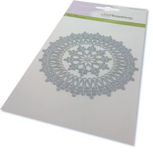 CraftEmotions Die - border rond magic ice crystal Card 10,5x14,8cm (115633/0531) (AFGEPRIJSD)