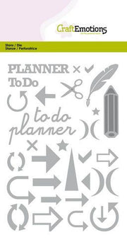 CraftEmotions Die - Journal signs & more Card 10,5x14,8cm (115633/0523) (AFGEPRIJSD)