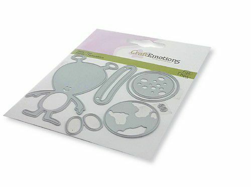 CraftEmotions Die - Space 2 Card 11x9cm Carla Creaties (115633/0440) (AFGEPRIJSD)