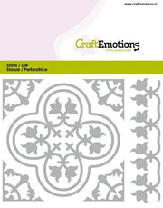 CraftEmotions Die - Tegel 2 Card 11x9cm - 82 mm (115633/0826) (AFGEPRIJSD)