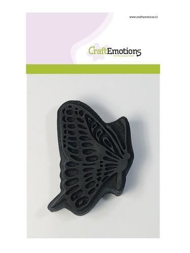 CraftEmotions Foam stamp vlinder naar rechts 65mm x 85mm (130600/0108) (AFGEPRIJSD)