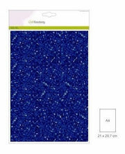 CraftEmotions glitterpapier 5 vel blauw +/- 29x21cm 120gr (001290/0120)