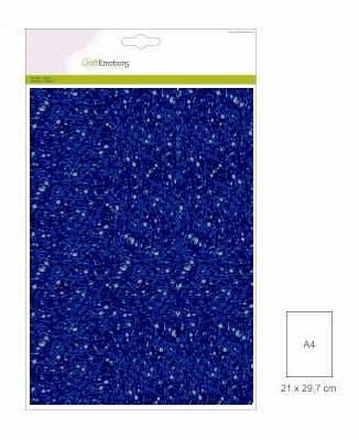 CraftEmotions glitterpapier 5 vel blauw +/- 29x21cm 120gr (001290/0120)