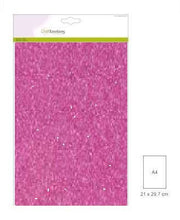 CraftEmotions glitterpapier 5 vel Cerise Roze +/- 29x21cm 120gr (001290/0125)