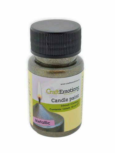 CraftEmotions Kaarsen verf antraciet 50 ml (640025/2138)