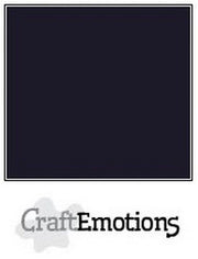 CraftEmotions karton glad 10 vel zwart A4 250gr (Zwart) (000232/1350)