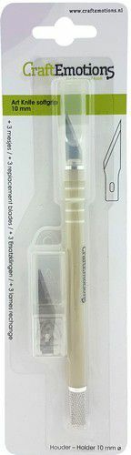 CraftEmotions Ontwerpmes 10mm soft 3 spare blades (08-21) (860501/1131)