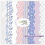 CraftEmotions Paper pad London - pastel 24 vl 30,5x30,5cm 12 inch (118040/3002)