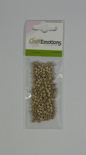 Craftemotions Ronde houten kraal, naturel 4mm 165 st. (810100/0004)