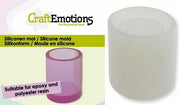 CraftEmotions Siliconen mal bakje - cilinder 6x5cm (114779/0310)