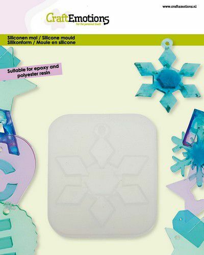 CraftEmotions Siliconen mal kristal 1 7-8cm (114779/0451)