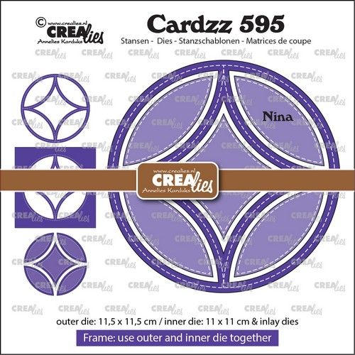 Crealies Cardzz Frame & inlay Nina max. 11,5 x 11,5 cm (CLCZ595) *