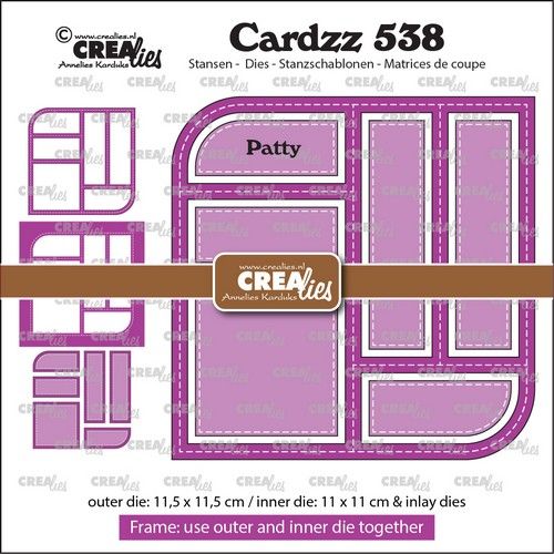 Crealies Cardzz Frame & inlay Patty max. 11,5 x 11,5 cm (CLCZ538) *