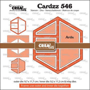 Crealies Cardzz Frame & Inlays Arda  9,7x11,7cm (CLCZ546) *