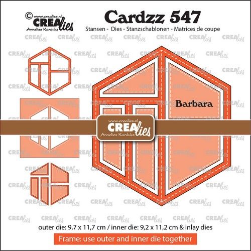 Crealies Cardzz Frame & Inlays Barbara 9,7x11,7cm (CLCZ547) *