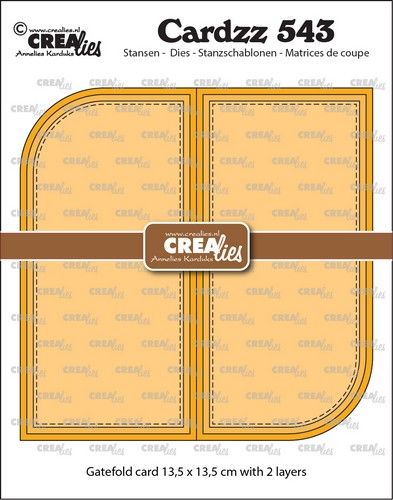 Crealies Cardzz Gatefold Card met 2 afgeronde hoeken 13,5x13,5cm (CLCZ543) *