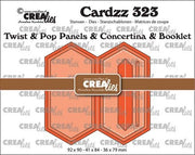 Crealies Cardzz Twist & Pop B2 - boekje verlengde zeshoek 92x90 - 36x79mm (CLCZ323) *