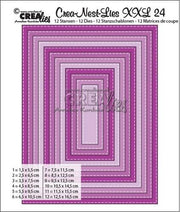 Crealies Crea-nest-dies XXL no. 24 stans rechthoek basis CLNestXXL24 / 5,5 cm - 16,5 cm (115634/0024) *