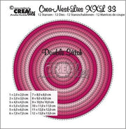 Crealies Double Stitch Circles max. 13 x 13 cm / CLNestXXL33 (115634/0033) *