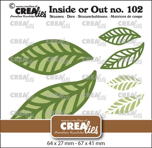 Crealies Inside or Out - Bladeren A 67x41mm (CLIO102) *