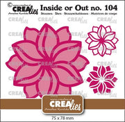 Crealies Inside or Out - Fantasiebloem A groot 75x78mm (CLIO104) *