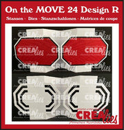 Crealies On the MOVE Design R achthoeken 10x13,5cm (CLMOVE24) *