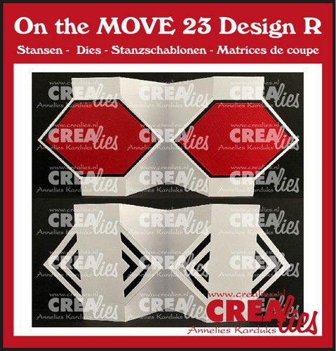 Crealies On the MOVE Design R diamanten 10x13,5cm (CLMOVE23) *