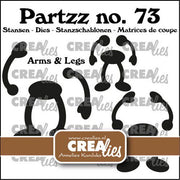 Crealies Partzz Armen en benen voor fruit 40x47mm (CLPartzz73) *