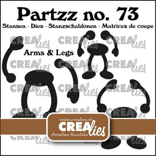 Crealies Partzz Armen en benen voor fruit 40x47mm (CLPartzz73) *