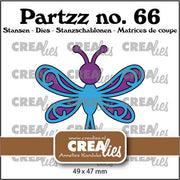 Crealies Partzz Libelle groot 49 x 47 mm (CLPartzz66) *