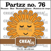 Crealies Partzz Vrolijke zon 55x55 - 60x60 mm (CLPartzz76) *