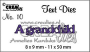 Crealies tekststans (Eng) nr. 10 A grandchild 8x9-11x50mm / (CLTD10) *