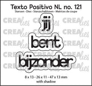 Crealies Texto Positivo jij bent bijzonder - NL (H) 8x13 - 26x11 - 47x13mm (POSNL121) *